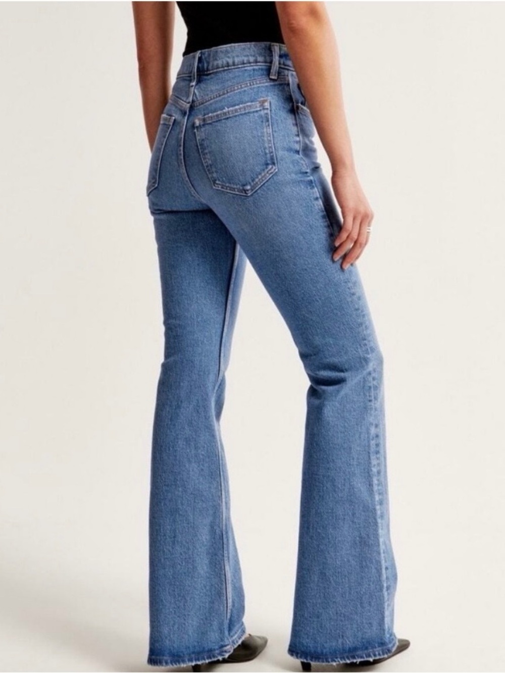 Abercrombie & Fitch 70’s Vintage High Rise Flare Jeans - Picture 2 of 6